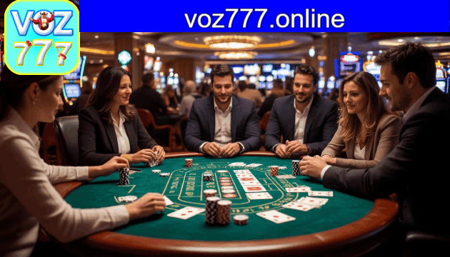 Tela inicial do app voz777 com catálogo de jogos e eventos