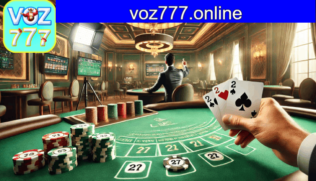 Interface de playlists voz777 com moods foco, relax e trilhas para jogos